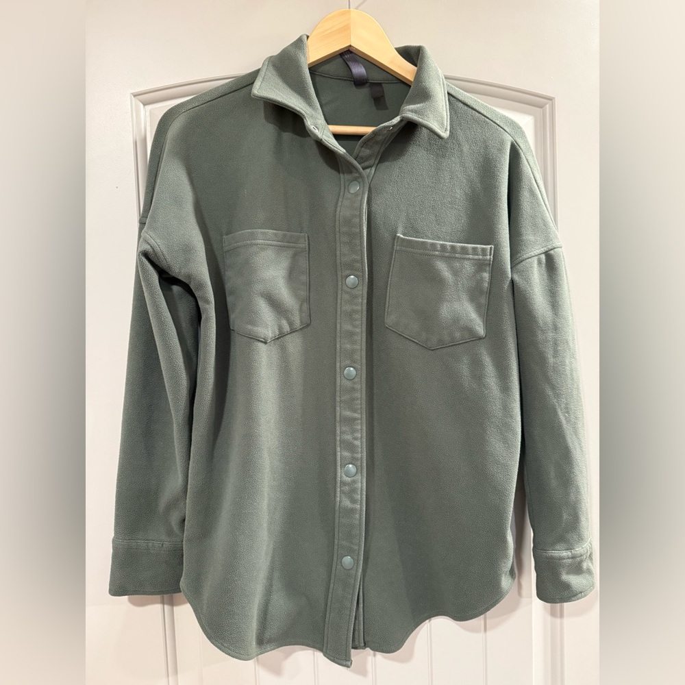 Fleece Green Shirt